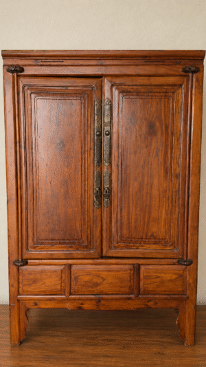 Chinese wood crafted cabinet